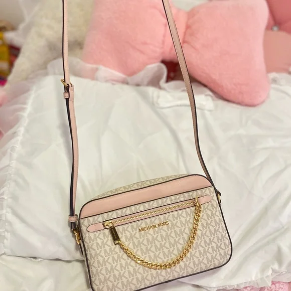 Michael Kors Blush Pink and Cream Crossbody Bag - Picture 5 of 6